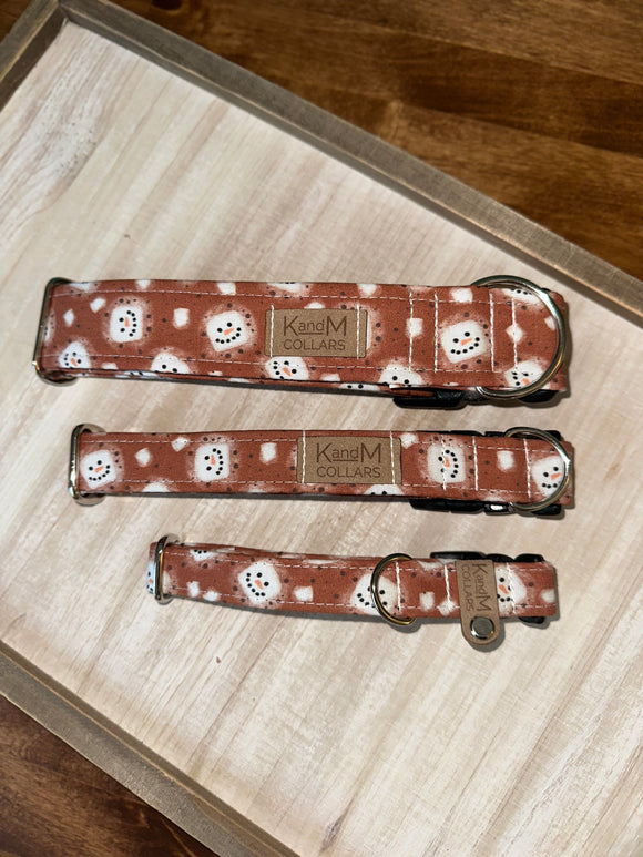 Marshmallow Hot Chocolate Dog Collar, Winter