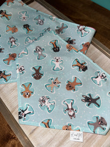 Dog Snow Angels Reversible Dog Bandana