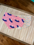 Pink UFO Reversible Dog Bandana