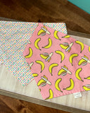 Bananas on Pink Dog Bandana