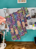 Bright and Colorful Cheetah Print Dog Collar