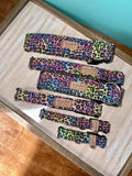 Bright and Colorful Cheetah Print Dog Collar