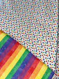 Pride Stripes Reversible Rainbow Dog Bandana