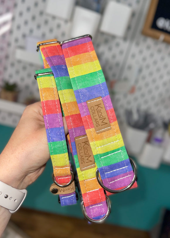 Pride Rainbow Dog Collar