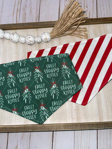 Free Sloppy Kisses Reversible Dog Bandana
