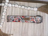 Ditsy Red Florals Dog Collar