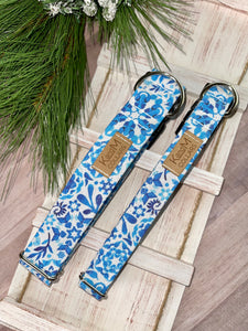 Winter Snowflakes Dog Collar